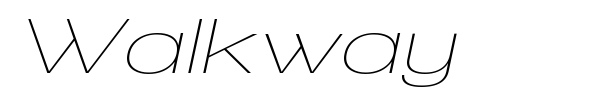Walkway font preview